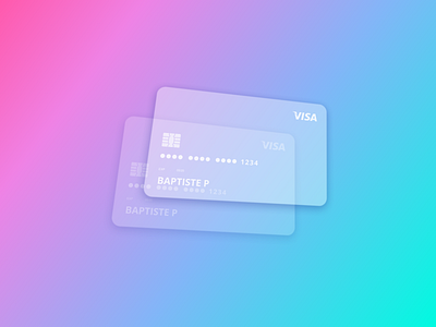 CB Glassmorphism card card design credit card design glassmorphism illustration paiement payment vector web