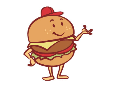 Burger Mascot by Cabaroc on Dribbble