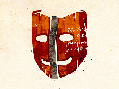 Mask business illustration lier mask texture