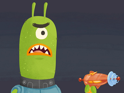 Alien alien animation illustration video