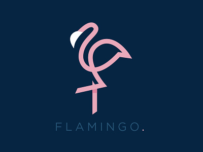 Flamingo Logo flamingo flat icon logo vector