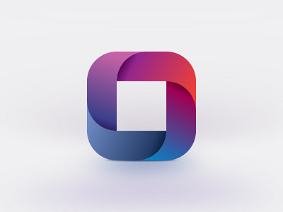 Square Symbol colors gradient logo mark square symbol