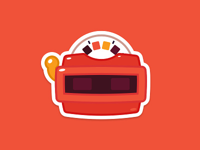 View-Master device icon illustration sticker viewmaster virtual reality