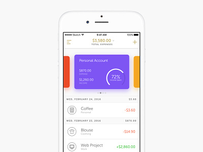Finance App account app budget finance ios