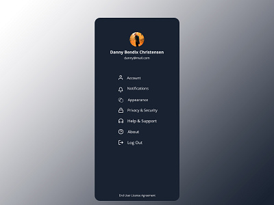 Daily UI #7 Settings