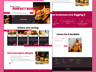 Build A Burger - Concept branding design web web design