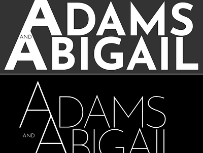 adams and abigail branding dailylogochallenge design icon illustration illustrator logo minimal typography