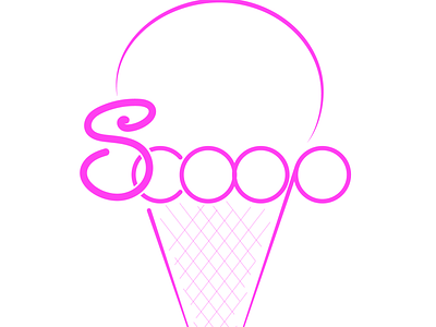 scoop branding dailylogochallenge design graphic design ice cream illustration illustrator logo typography