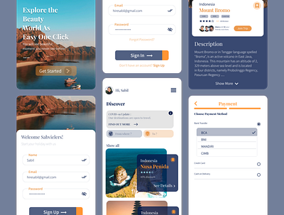 Sabviel - Web Travel destination landing page landing page design travel travel agency uiuxdesign web