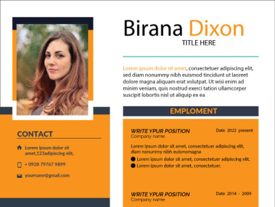 RESUME DESIGN by farhana on Dribbble