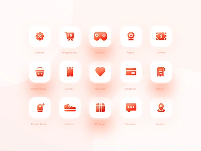 E-commerce icons 2021 badge branding daily ui debut design system doha ecommerce icon iconography icons iconset illustration images logo product shopping cart translucent vector xd