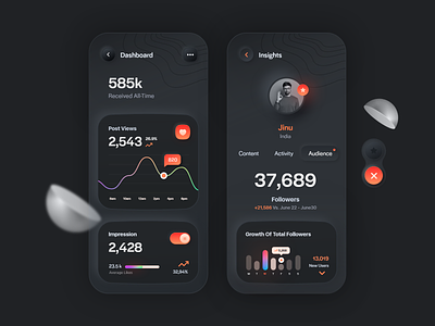 Skeuomorph Dashboard