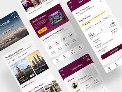 Qatar Airways Mobile App Redesign