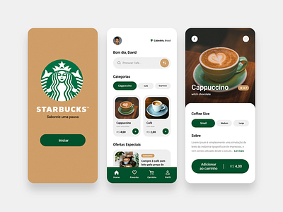 Coffee Shop App coffee shop design interface ui ux ui