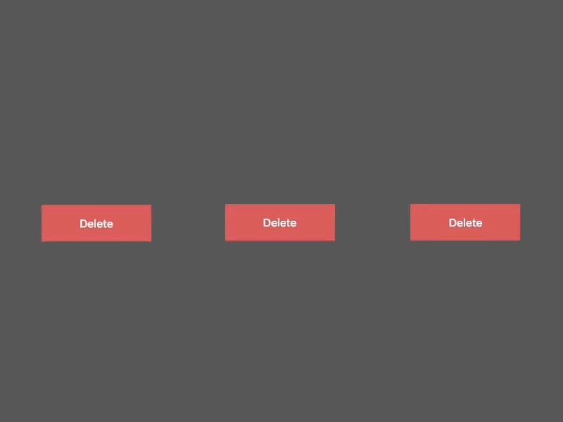 Delete buttons button call to action delete design front end interface motion web