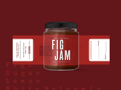 Main Street Meats - Fig Jam Label