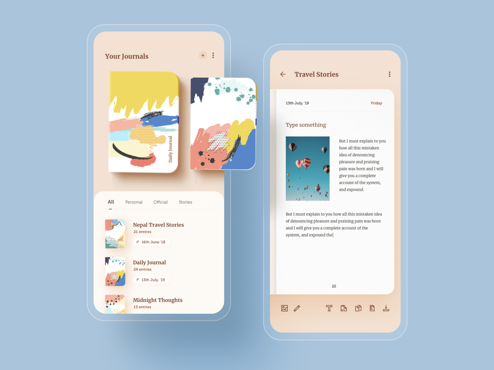 journal writing app