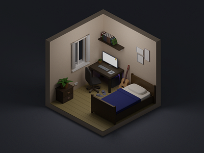 My Low Poly room. )