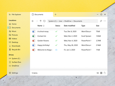 File Explorer Redesign Concept