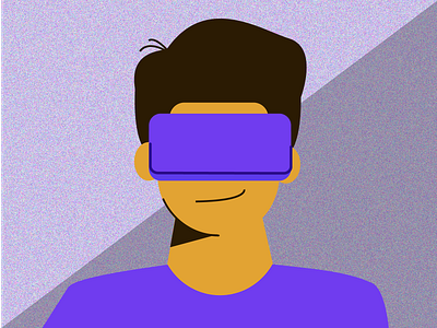 The VR Guy future guy purple virtualreality vr