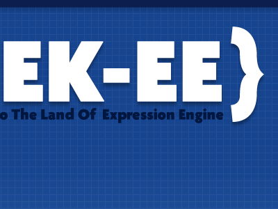 Geek-EE awesome blue fat type grid