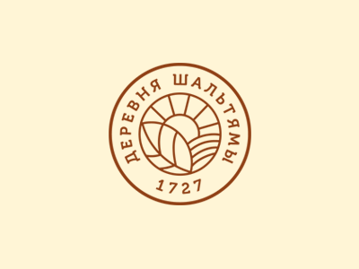 Деревня Шальтямы branding logo logotype symbol лого логотип