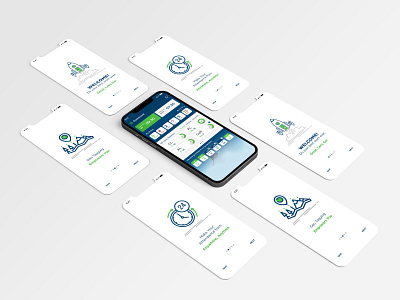 Biometric Attendance & Access Control System - Mobile App Design android app graphicsdesign ios app iphone landing landingpage mobile mobile ui page uiux user experience user interface