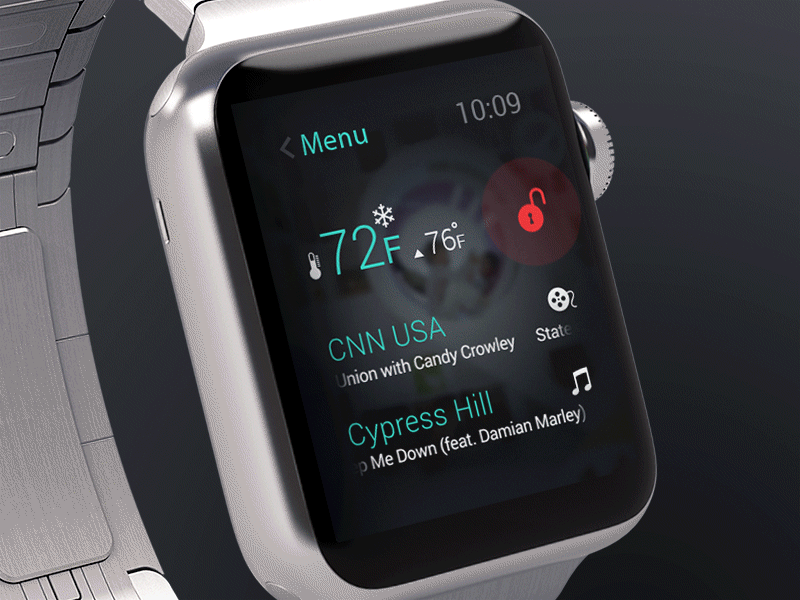 Smart home control with Apple Watch