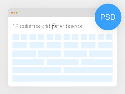 [PSD] Bootstrap 12 columns grid for artboards artboards bootstrap design download free freebie grid psd source template twitter ui