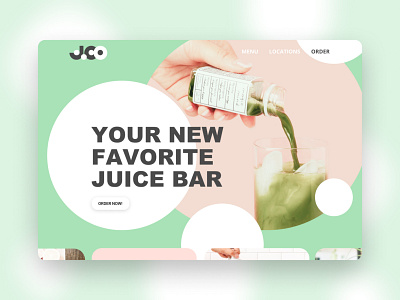 Landing Page: Juice Bar (J.Co)