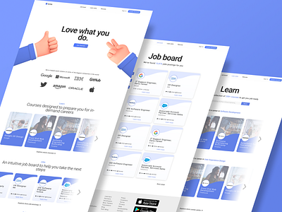 Brite – An early career job platform (Website Design) design systems job platform ui ux web