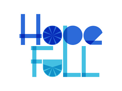 Hope Full | Podcast Mark blue design hope hopeful illustration logo podcast typography vector