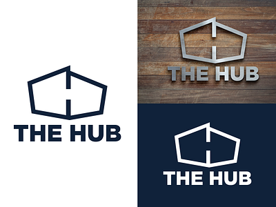The HUB | Student Ministry badge blue branding church church design icon illustration logo logo design student ministry vector