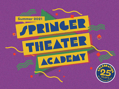 Springer Theater Academy branding illustration logo social media social media templates theater typography vector