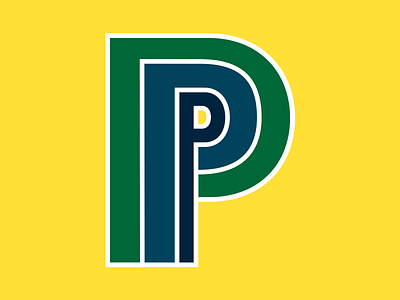 PPP Logo Concept blue green logo p triple triple p yellow