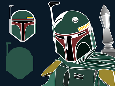 Boba Fet boba fett illustration star wars vector