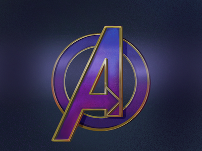 Avenger Logo avengers logo procreate purple