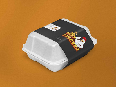 Food Packaging Box Label Mockup