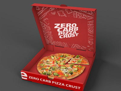 Delicious Pizza Box Packaging Mockup