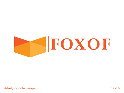 foxof branding dailylogochallenge day16 design fox foxof geometric icon illustrator logo triangles typography vector