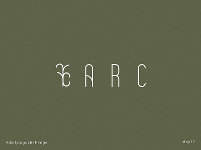 ARC logo arc architecture background branding dailylogochallenge day17 design geometric illustrator logo typography vector