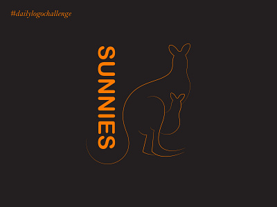 sunnies branding dailylogo dailylogochallenge day19 design icon illustration illustrator kangaroo logo sport sportive sunnies typography vector