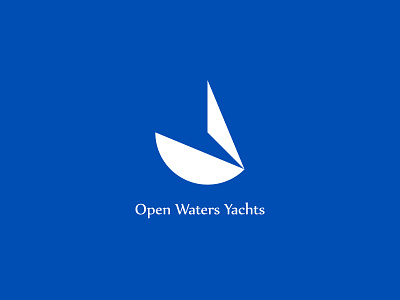 Open Waters Yachts branding dailylogochallenge day23 logo open sailboat sailing vector waters yachts