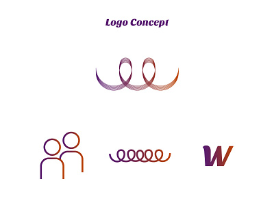 woven logo concept branding communication concept connecting dailylogochallenge identity logo logo design people wire