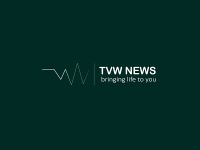 TVW NEWS channel logo branding dailylogo dailylogochallenge life line live logo network television typography