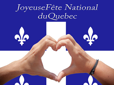 web banner: Joyeuse Fête National  du Quebec