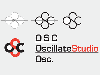 Oscillate Studio logo study