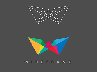 Wireframe Logo 02 vectoraday wireframe