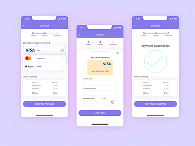 Daily UI #002 Credit Card Checkout