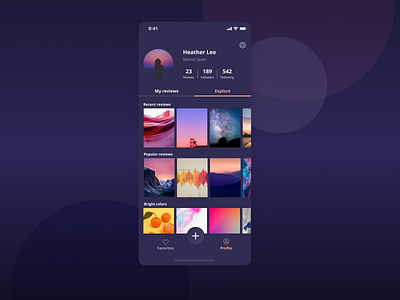 Daily UI #6 User Profile